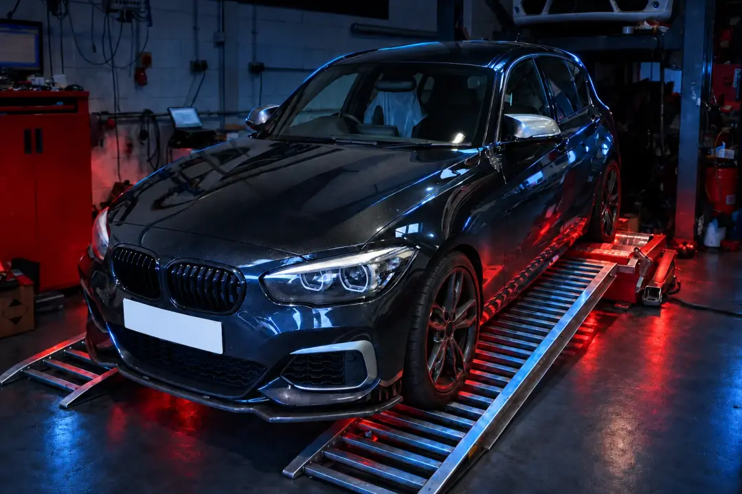 BMW M140i on our rolling road
